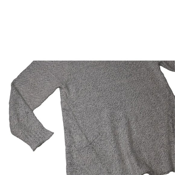 Habitat Sweater Women Gray Knit Round Neck Long Sleeve Pocket Sweater - Picture 9 of 13